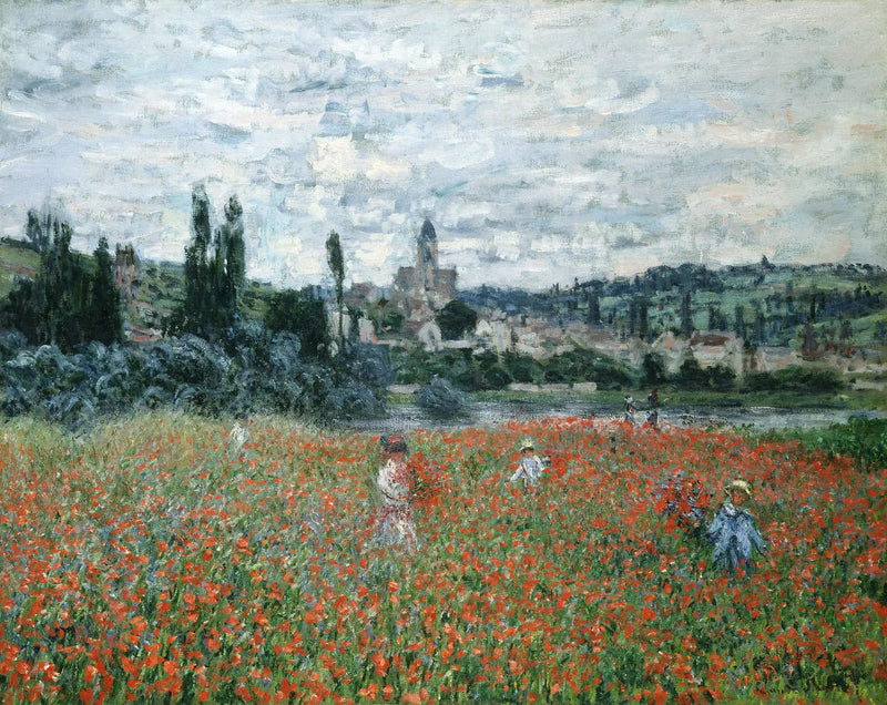 Les Coquelicots près de Vétheuil - Claude Monet