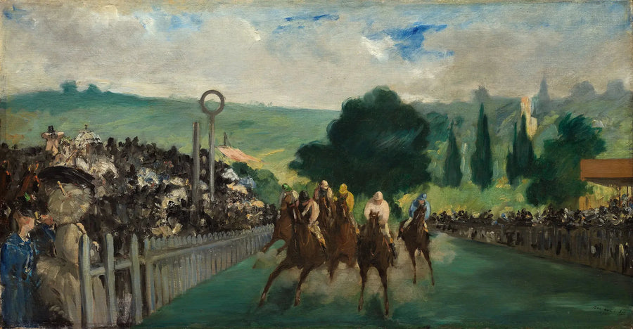 Les Courses à Longchamp - Édouard Manet