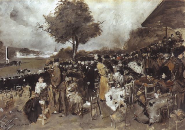 Les courses - Jean-Louis Forain - Alpha Reproduction