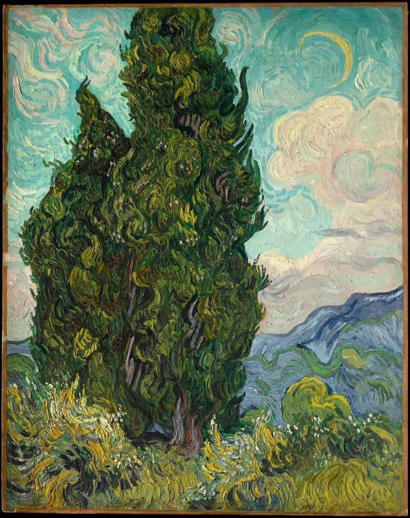 Les Cyprès - Vincent van Gogh