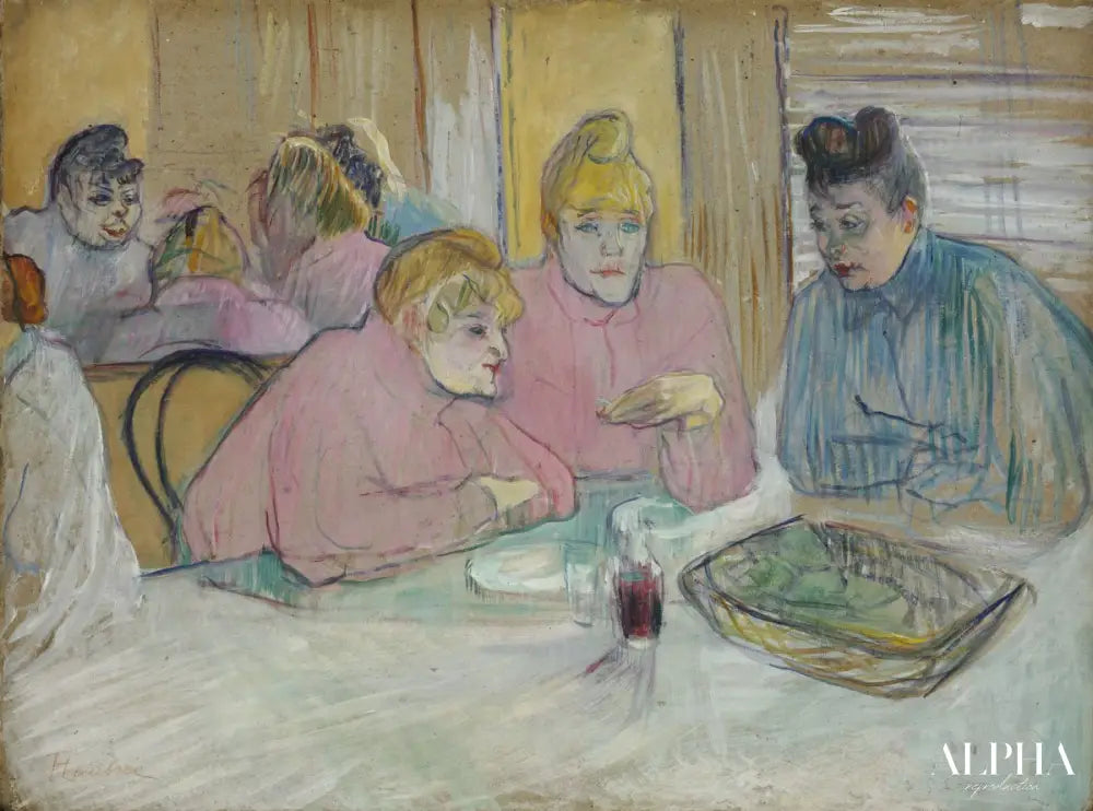 Les dames de la salle à manger - Toulouse Lautrec - Reproductions de tableaux et peintures haut de gamme