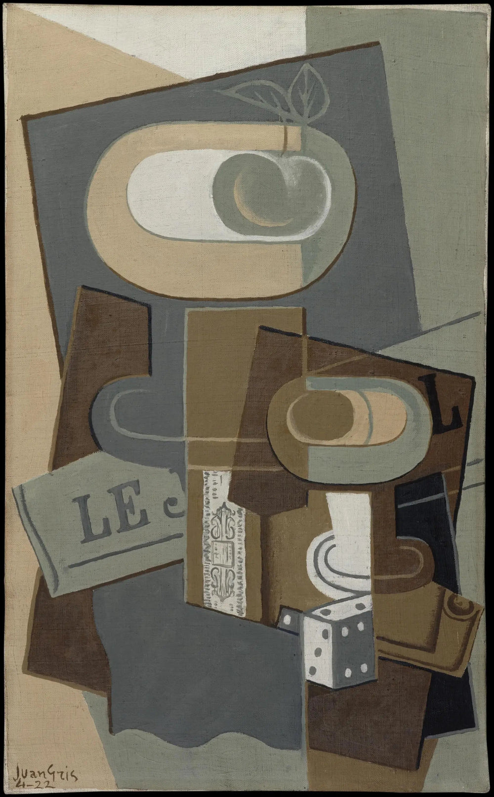 Les dés - Juan Gris image 1 reproduction de peinture à l’huile