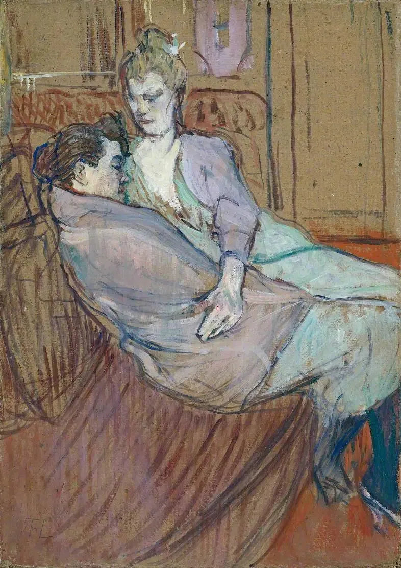 Les deux amis - Henri de Toulouse-Lautrec