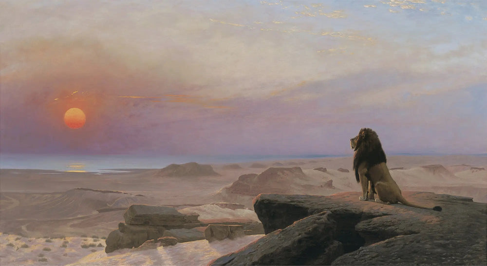 Reproduction du tableau « Les Deux Majestés - Jean-Léon Gérôme » par Alpha Reproduction en peinture à l’huile
