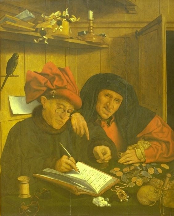Les deux percepteurs d’impôts - Quentin Metsys - Alpha Reproduction