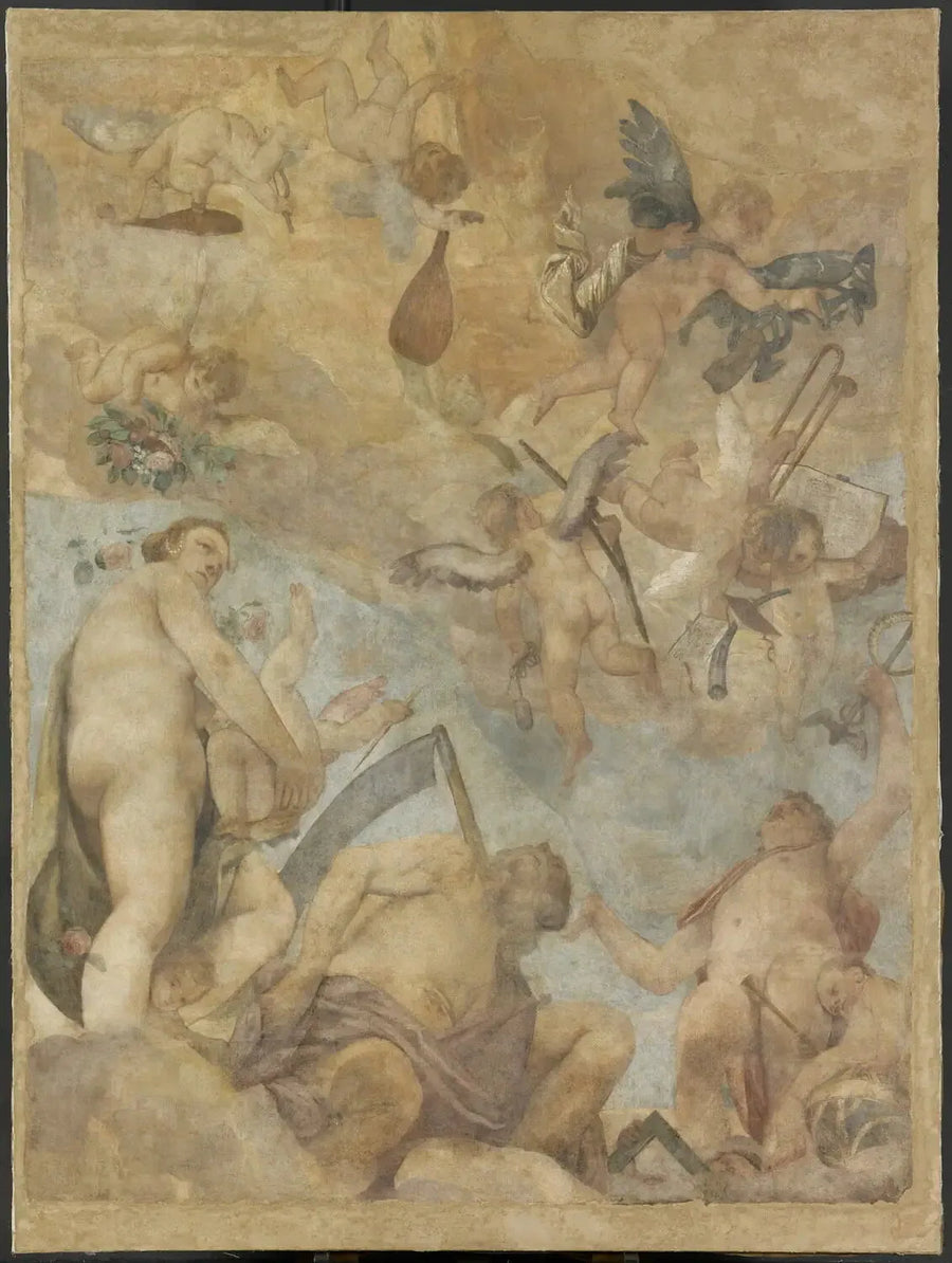 Les Dieux de l'Olympe : Vénus, Saturne et Mercure - Paul Véronèse