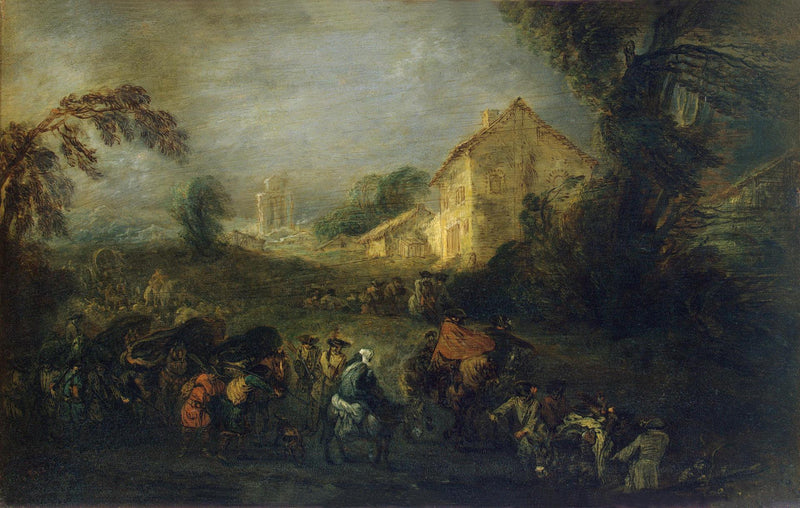 Les difficultés de la guerre - Antoine Watteau