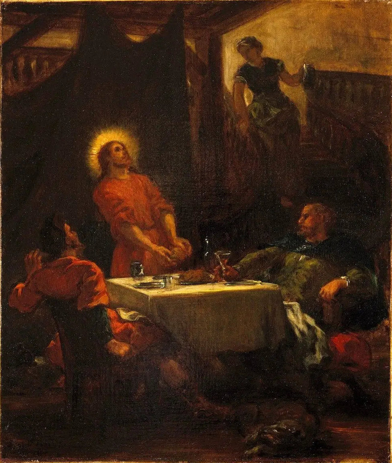 Les Disciples d'Emmaüs, ou Les Pèlerins d'Emmaüs - Eugène Delacroix