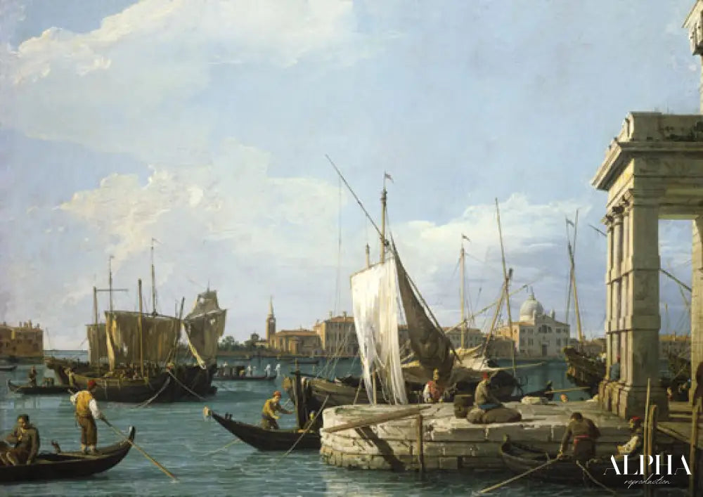 Les Dogana à Venise - Giovanni Antonio Canal - Reproductions de tableaux et peintures haut de gamme