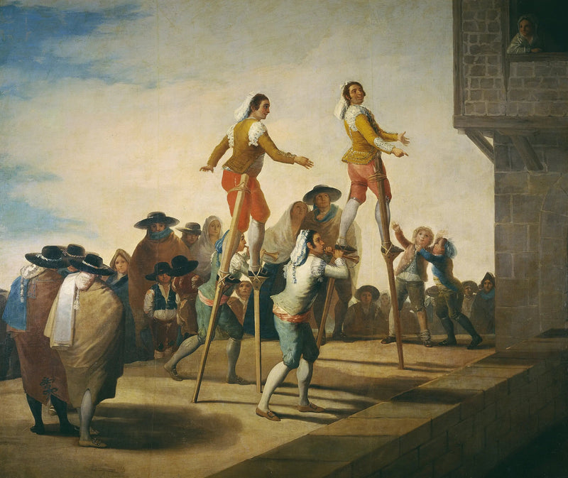 Les Échasses - Francisco de Goya