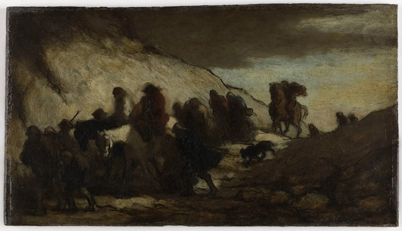 Les émigrants - Honoré Daumier