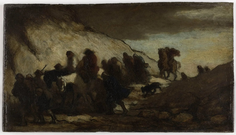 Les émigrants - Honoré Daumier