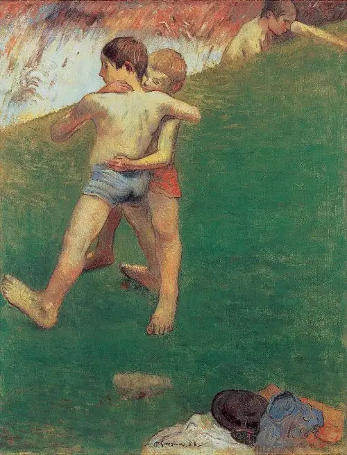 Les Enfants luttant - Paul Gauguin