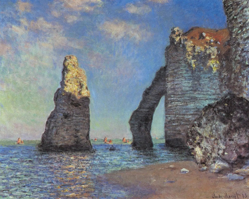Les Falaises à Étretat - Claude Monet