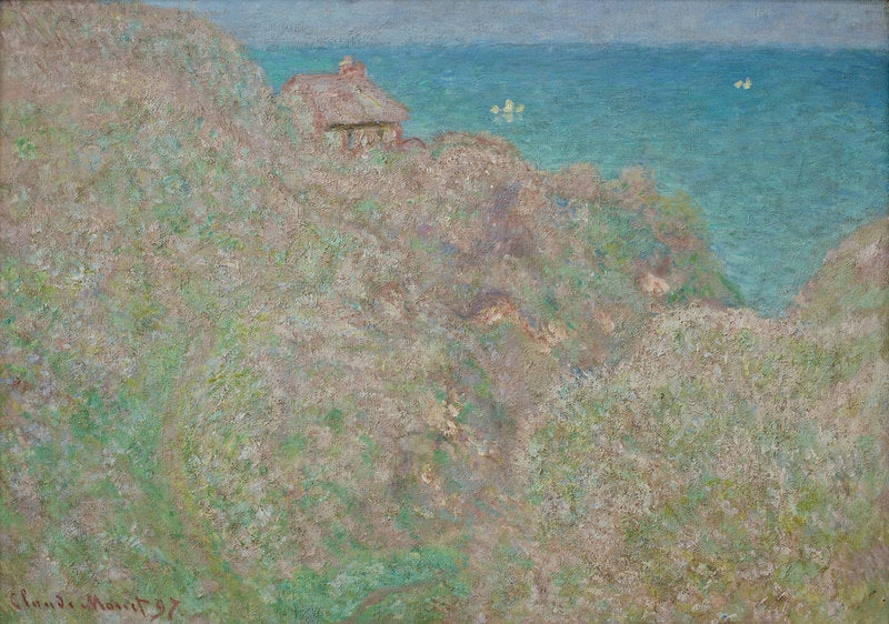 Reproduction du tableau « Les falaises de Varengeville - Claude Monet » par Alpha Reproduction en peinture à l’huile