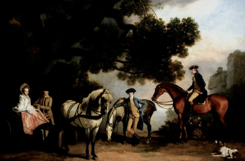 Les familles Milbanke et Melbourne - George Stubbs