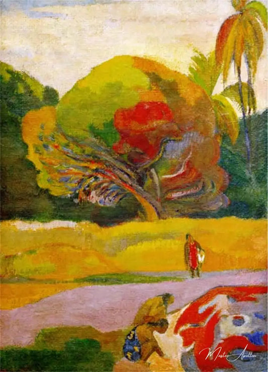 Les femmes au bord de la rivière - Paul Gauguin - Reproductions de tableaux et peintures haut de gamme