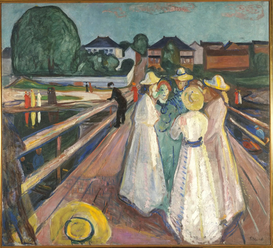 Les Femmes sur le pont - Edvard Munch