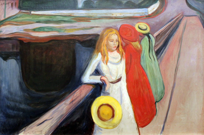 Les Filles sur le pont - Edvard Munch