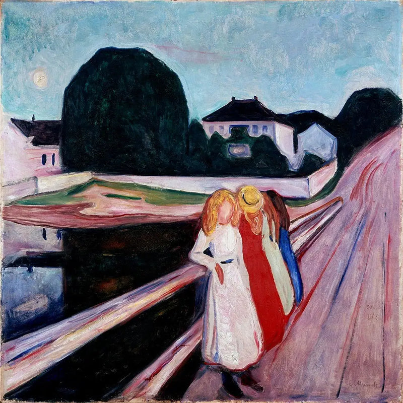 Les Filles sur le pont - Edvard Munch