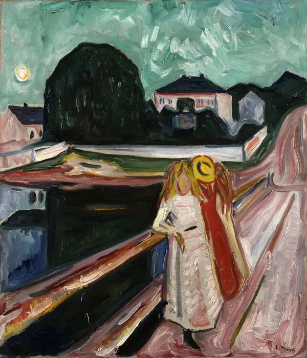 Les Filles sur le pont - Edvard Munch