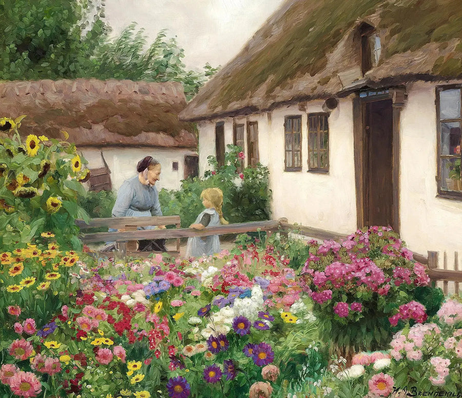 Les fleurs du jardinier. - H. A. Brendekilde