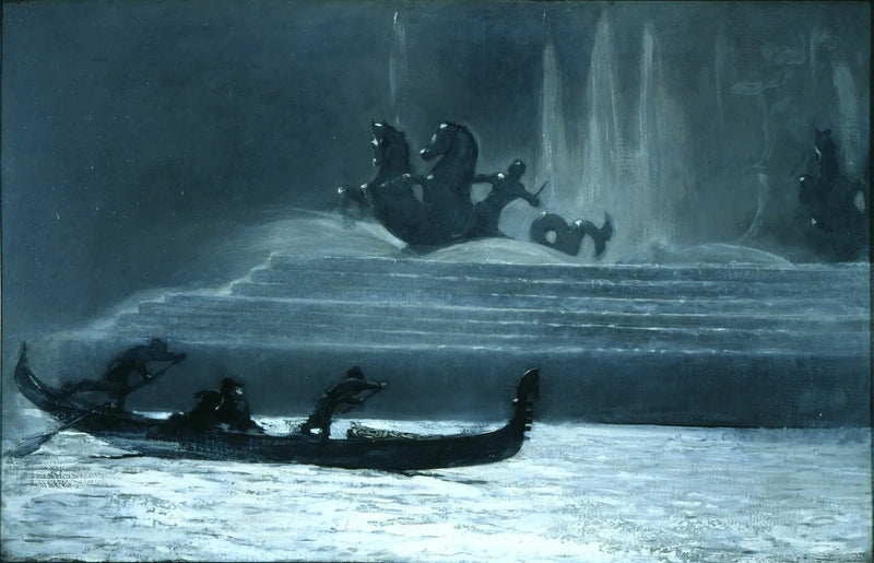 Les fontaines la nuit, Exposition universelle de Chicago - Winslow Homer
