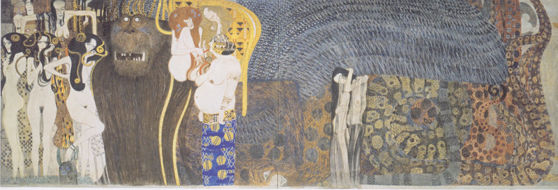 Les Forces du Mal et les trois Gorgones - Gustav Klimt