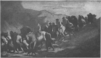 Les fugitifs - Honoré Daumier