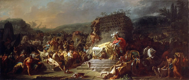 Les Funérailles de Patrocle - Jacques-Louis David