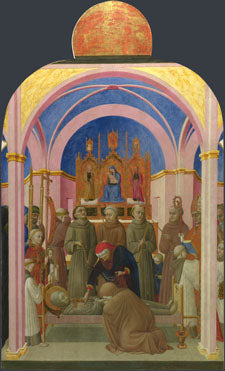 Les funérailles de saint François - Stefano di Giovanni (Sassetta)