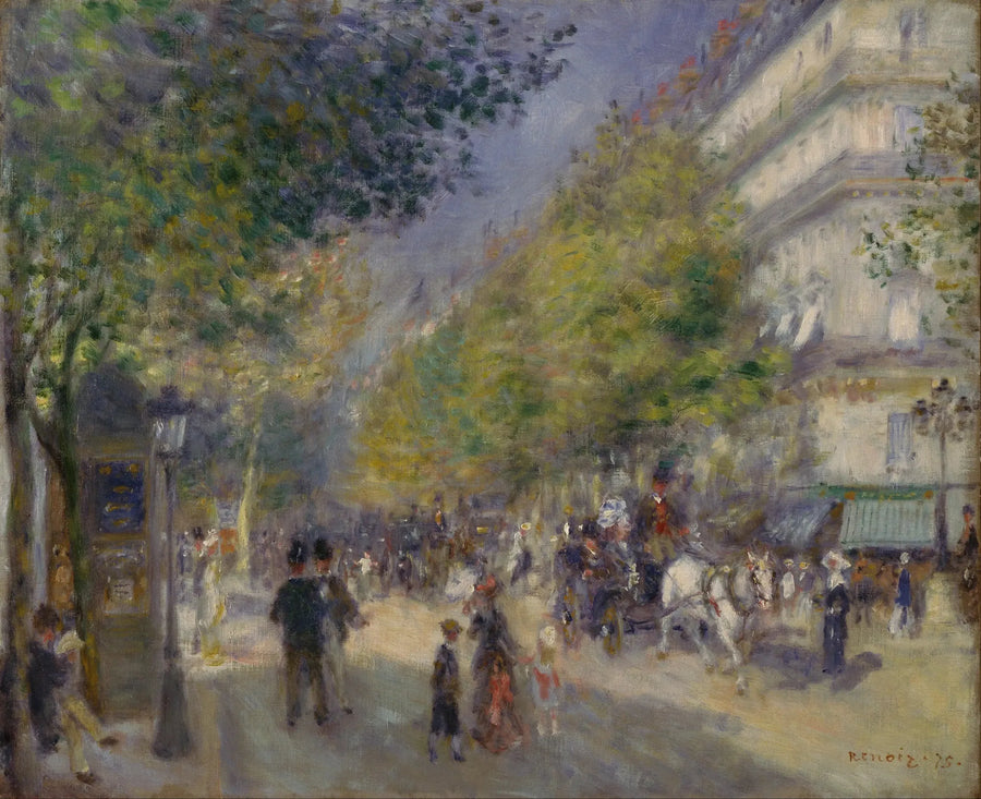 Les Grands Boulevards - Pierre-Auguste Renoir