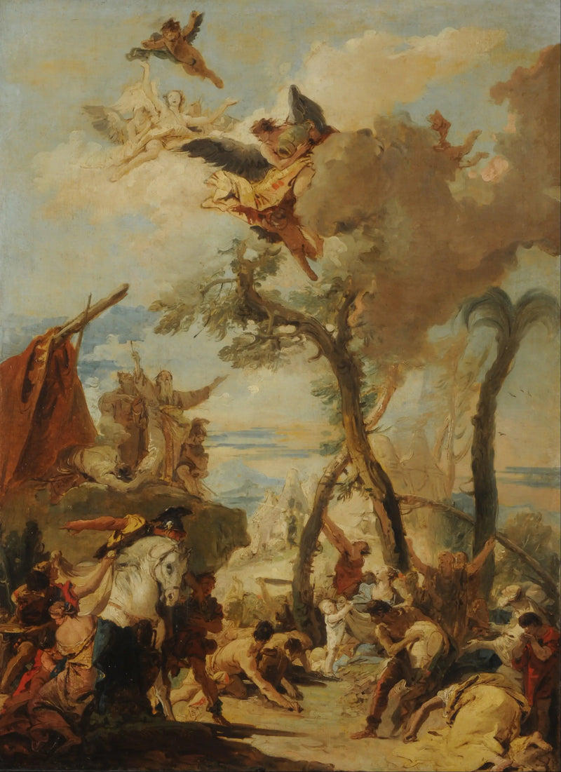 Les Hébreux ramassant la manne dans le désert - Giovanni Battista Tiepolo