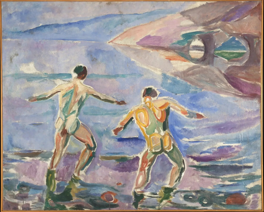 Les hommes se baignant - Edvard Munch