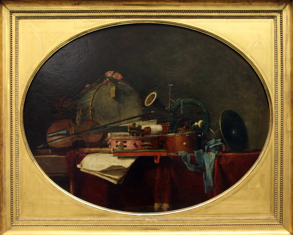 Les Instruments de la musique civile - Jean Siméon Chardin image 1 reproduction réalisée par Alpha Reproduction
