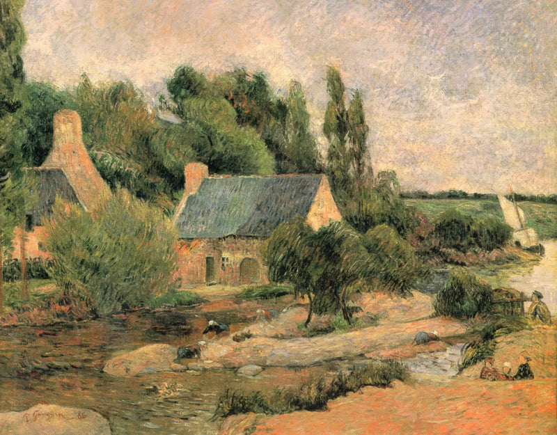 Les Lavandières à Pont-Aven - Paul Gauguin