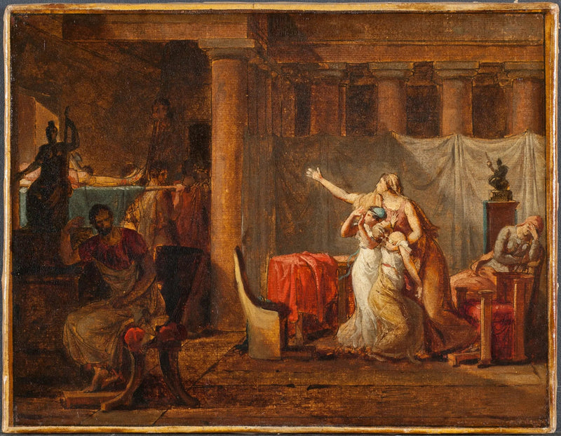 Les licteurs rapportent à Brutus les corps de ses fils - Jacques-Louis David
