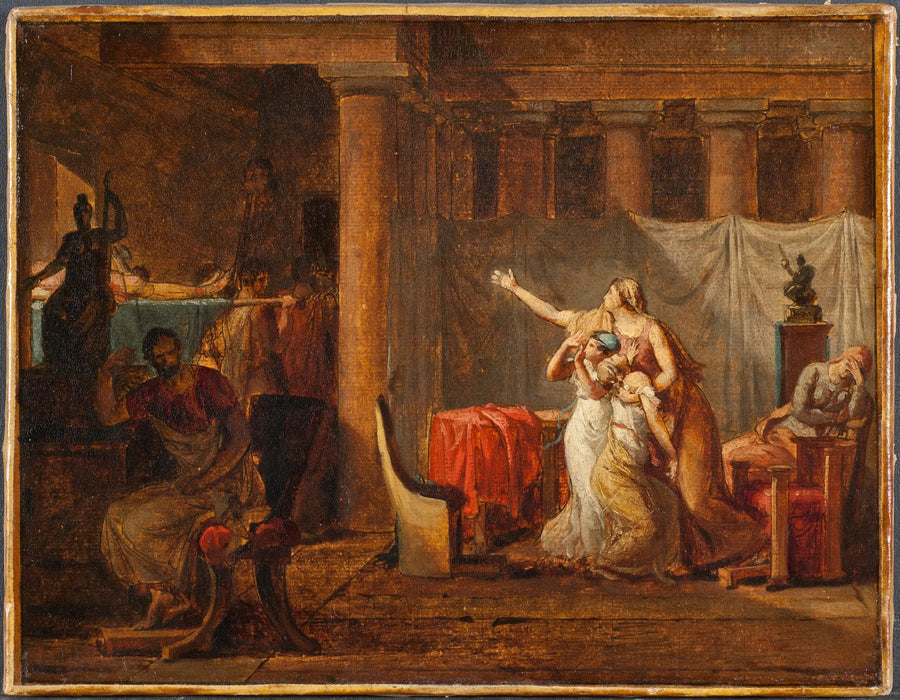 Les licteurs rapportent à Brutus les corps de ses fils - Jacques-Louis David