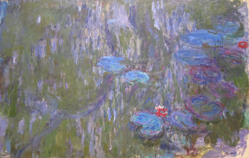 Les lilyes d'eau, les réflexions des saules pleurantes - Claude Monet