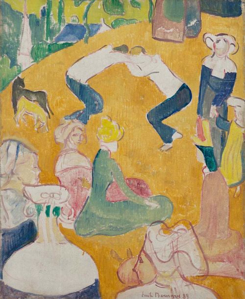 Les lutteurs bretons - Émile Bernard