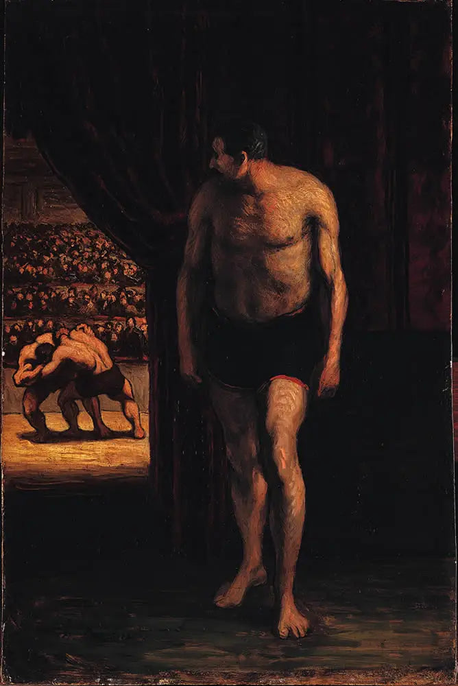 Les lutteurs - Honoré Daumier