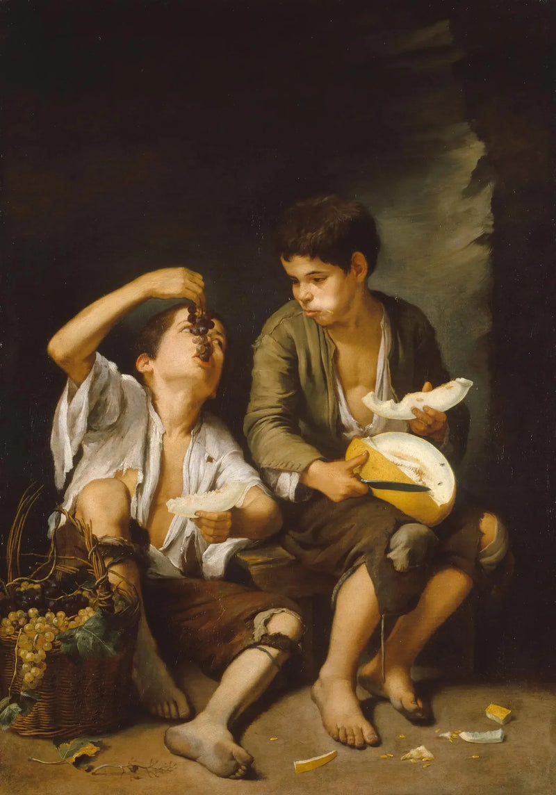 Les Mangeurs de melon et de raisin - Bartolomé Esteban Murillo