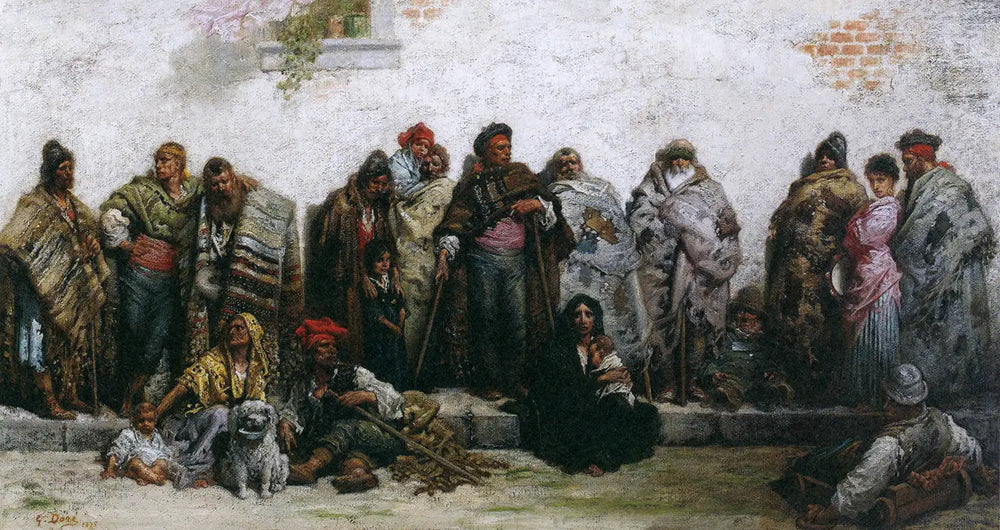 Les mendiants de Burgos - Gustave Doré - Alpha Reproduction
