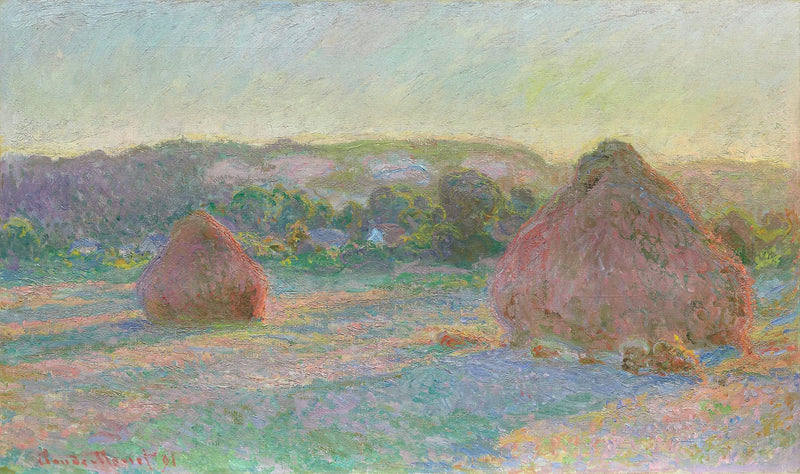 Les meules de blé (fin d'été) - Claude Monet
