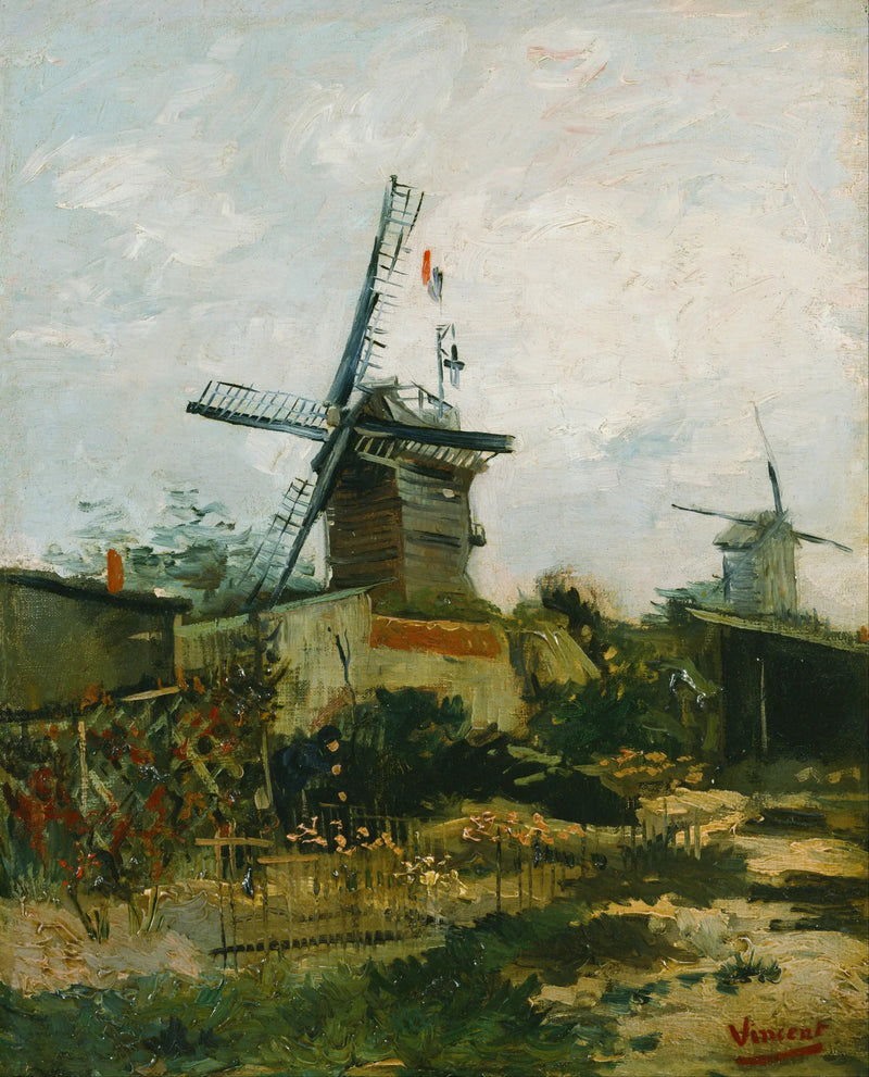 Les moulins à vent de Montmartre - Vincent van Gogh