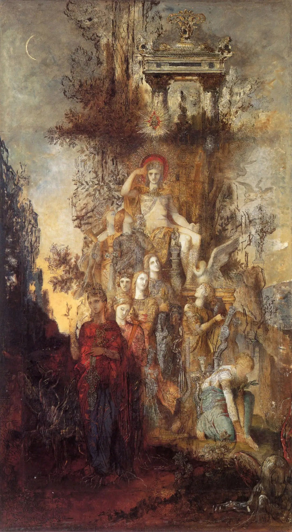Les Muses quittent Apollon leur père pour aller éclairer le monde - Gustave Moreau - Alpha Reproduction
