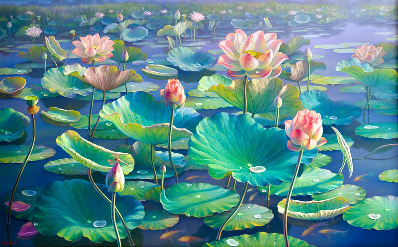 Les Nénuphars II | 160 x 100 cm