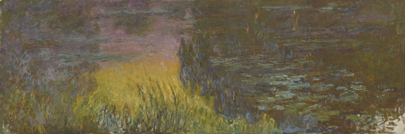 Les Nymphéas : Soleil couchant - Claude Monet