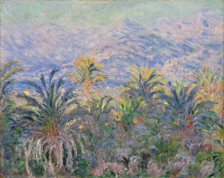 Les palmiers à Bordighera - Claude Monet