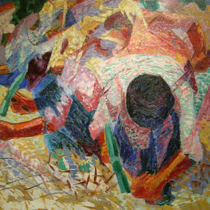 Les pavés de rue - Umberto Boccioni